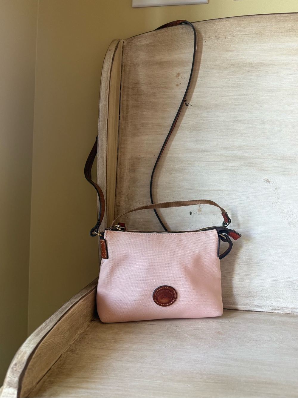 Dooney & Bourke Nylon Crossbody Pouchette Light Pink